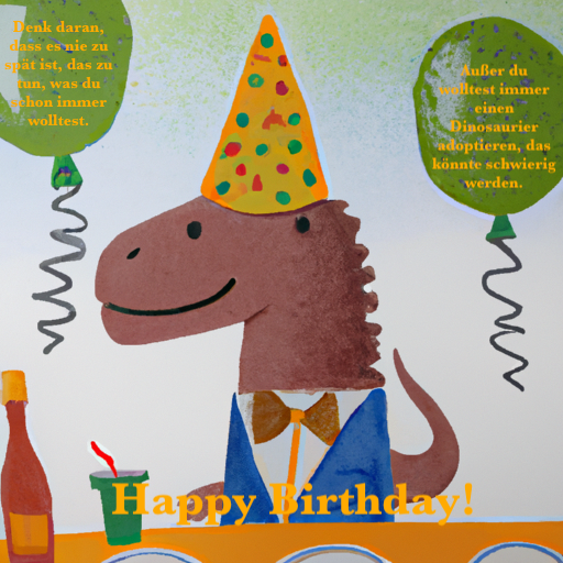 Geburtstagsspruch Dinosaurier